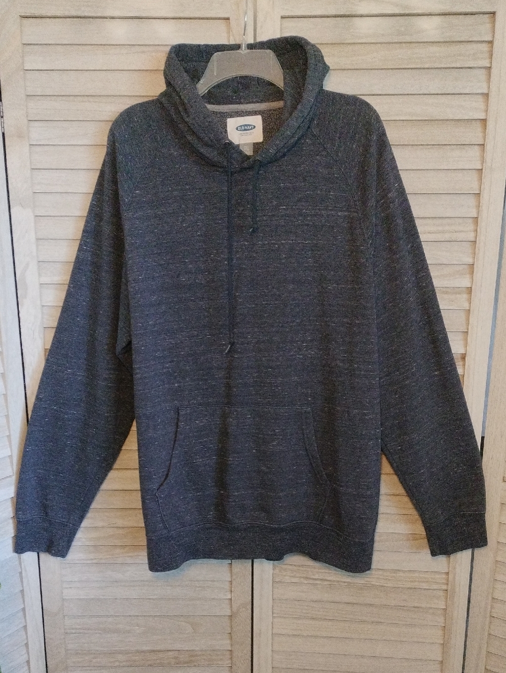 ⚜️ Men's Old Navy Hooded Sweatshirt - Size XXL - Heathered Navy